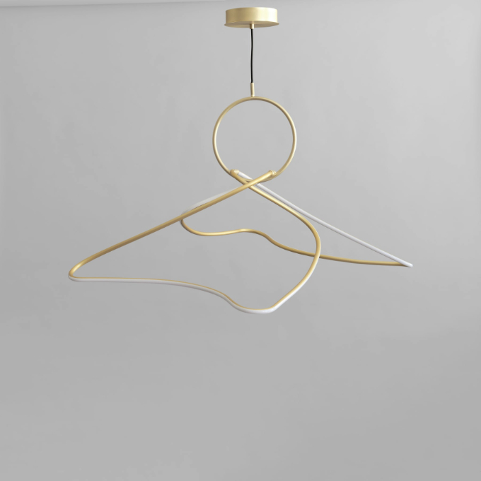 Lamp 101 Copenhagen - Kumo Chandelier Big Brass Подвесные  - 3
