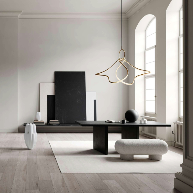 Lamp 101 Copenhagen - Kumo Chandelier Big Brass Подвесные  - 2