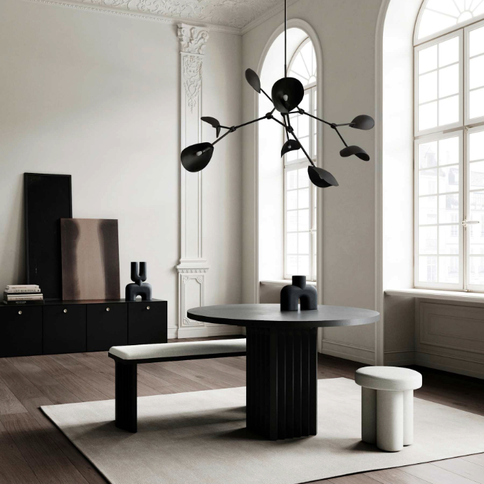 Lamp 101 Copenhagen - Stingray Chandelier Burned Black Подвесные  - 2
