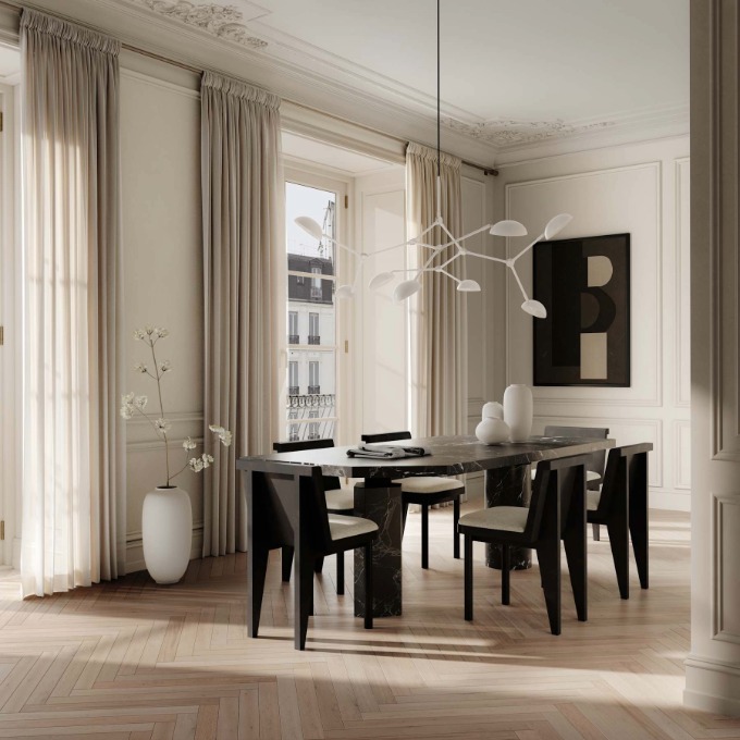 Lamp 101 Copenhagen - Drop Chandelier White Pendant  - 2