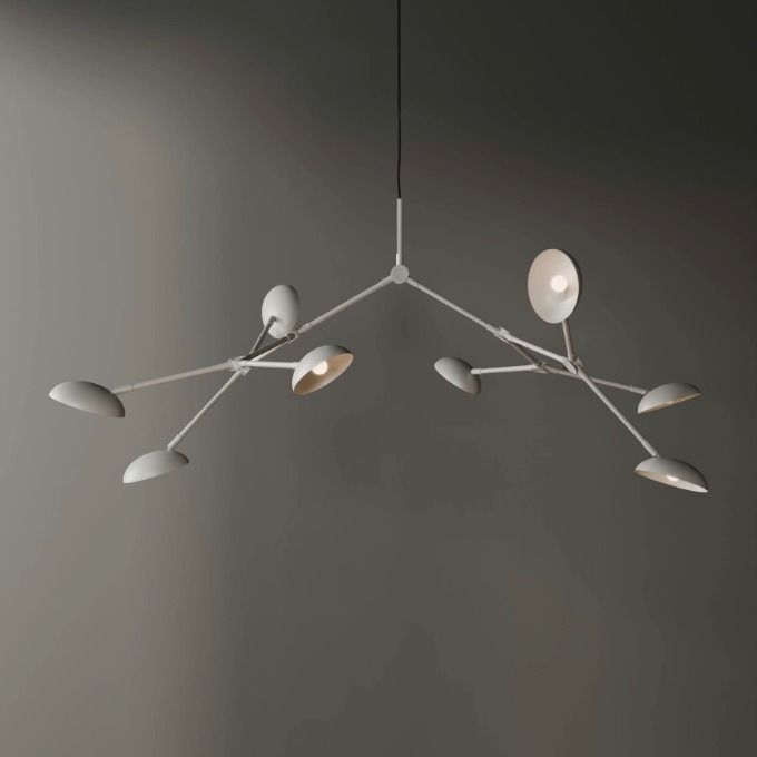 Lamp 101 Copenhagen - Drop Chandelier White Pendant  - 5