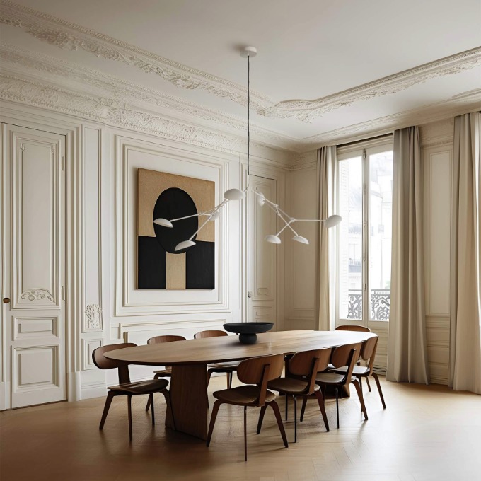 Lamp 101 Copenhagen - Drop Chandelier White Pendant  - 3
