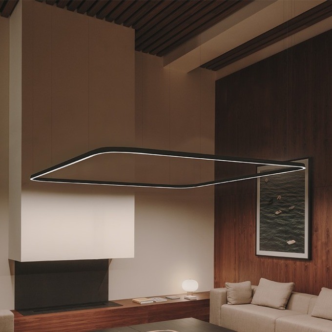 Lamp Leds C4 - Geometric Square Pendant  - 1