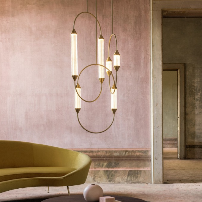 Lamp GIOPATO&COOMBES - Cirque Chandelier Weave Medium Pendant  - 2