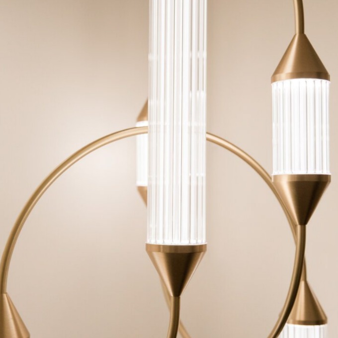 Lamp GIOPATO&COOMBES - Cirque Chandelier Weave Medium Pendant  - 3