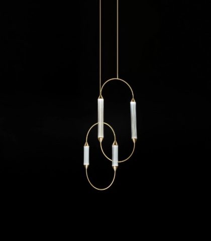 Lamp GIOPATO&COOMBES - Cirque Chandelier Weave Small