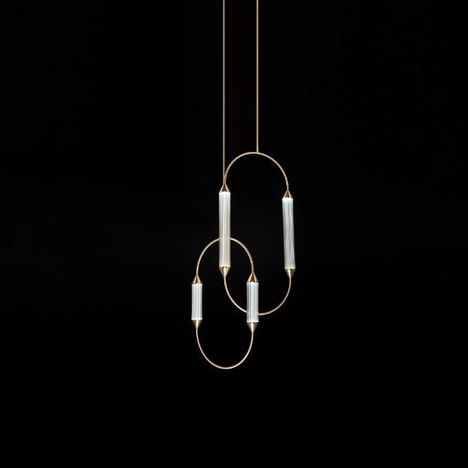 Lamp GIOPATO&COOMBES - Cirque Chandelier Weave Small Подвесные  - 1