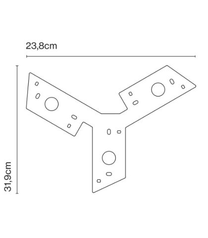 Ground fixation plate x 3