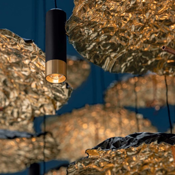 Lamp Catellani & Smith - Gold Moon Chandelier Подвесные  - 3