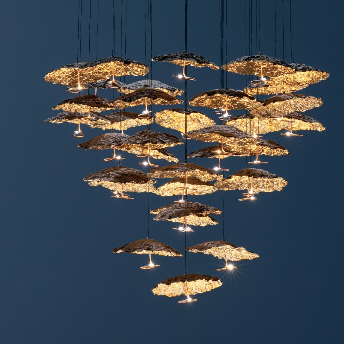 Lamp Catellani & Smith - Gold Moon Chandelier Подвесные  - 1