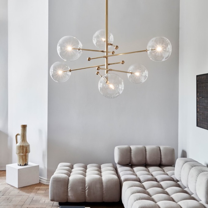 Exposure lamp Schwung Home - RD15 6 Arm Chandelier Подвесные  - 1