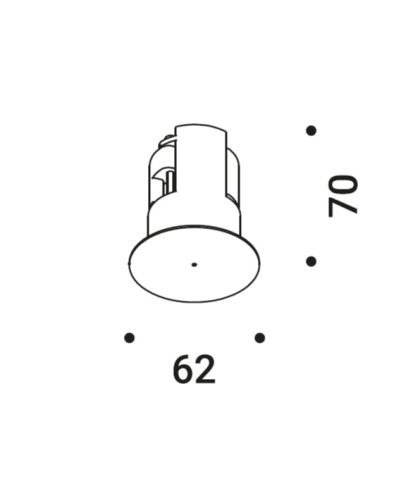 Recessed suspension kit for 12,5 mm plasterboard 1X0000300.06.00
