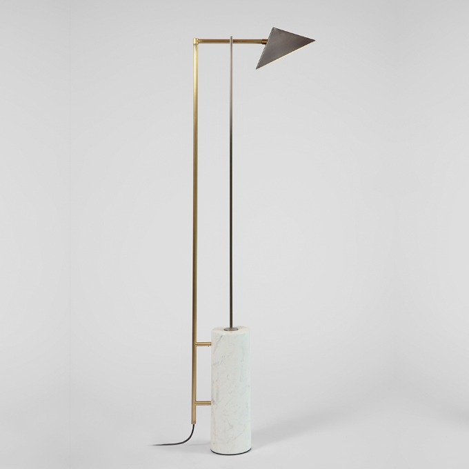 Lamp Square in circle - Marble and wedge Floor  - 3