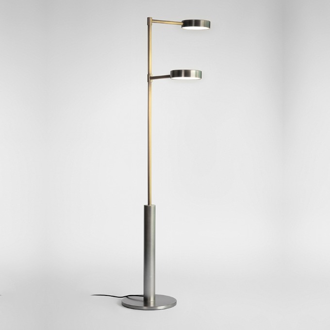 Lamp Square in circle - Two cylinders Напольные  - 1