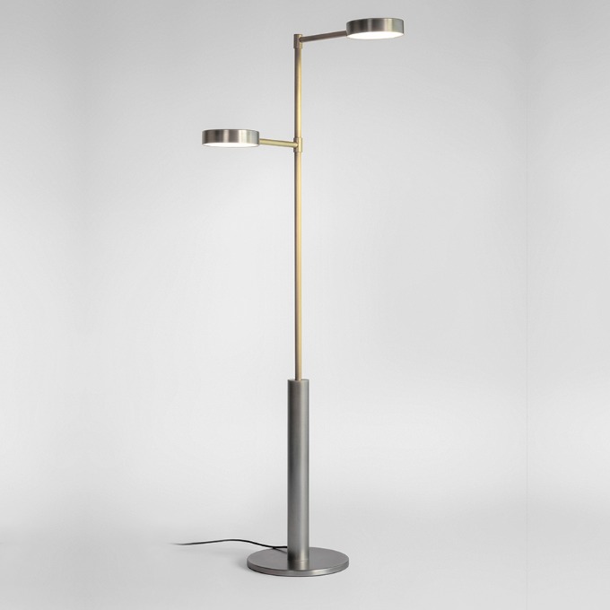 Lamp Square in circle - Two cylinders Напольные  - 2