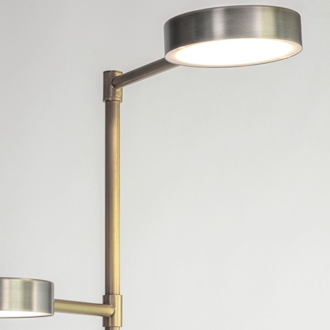 Lamp Square in circle - Two cylinders Напольные  - 3