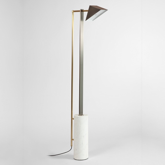 Lamp Square in circle - Marble and wedge Floor  - 4