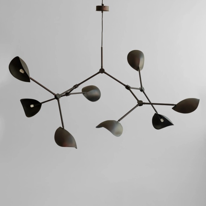 Šviestuvas 101 Copenhagen – Stingray Chandelier Grande Burned Black Pakabinamas šviestuvas  - 1