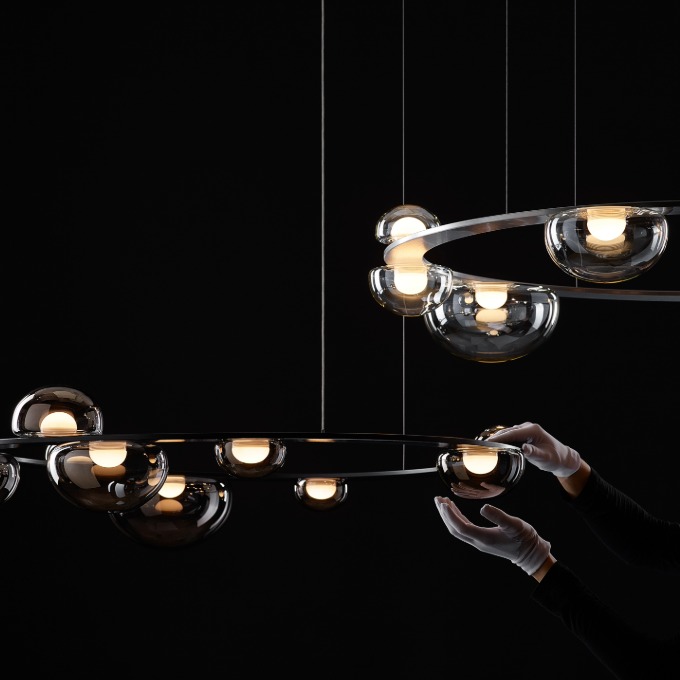 Lamp Bomma - Dew Drops circle Pendant  - 4