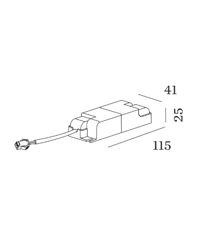 Driver 10W 350mA 13-26V phase-cut dim 220-240VAC